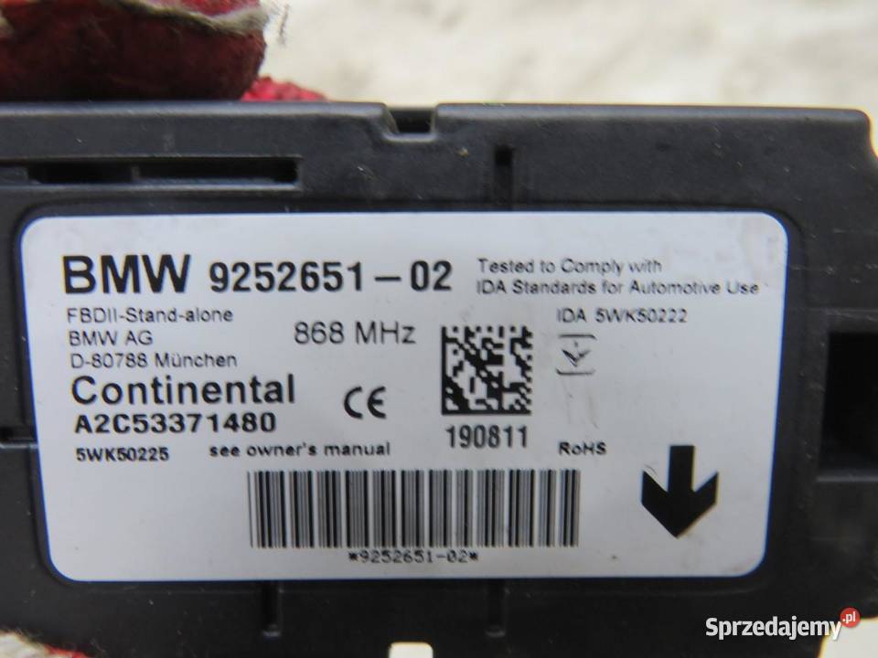 MODUŁ ODBIORNIK BMW F20 F21 9252651 sprzedam