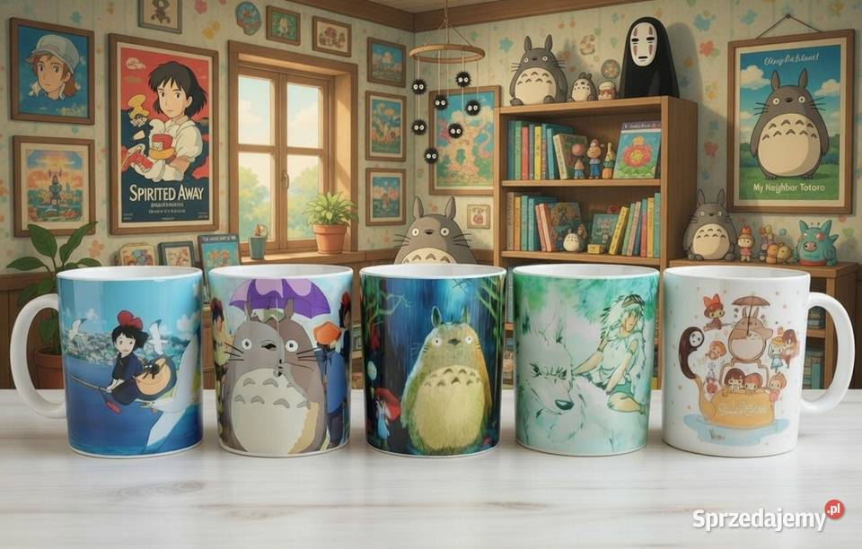 Zestaw prezentowy Studio Ghibli 5 kubkow Totoro Warszawa sprzedam