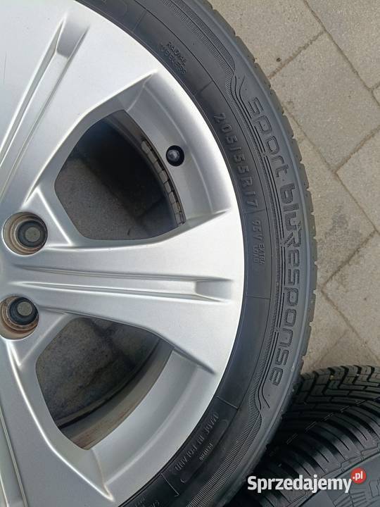 Alufelgi 17 renault z oponami Elbląg