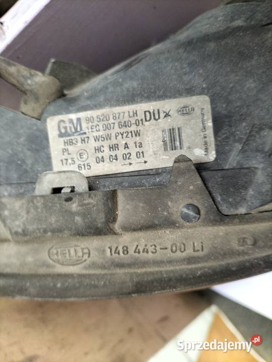 Lampa prawy przód LEWA Opel Astra G II 2