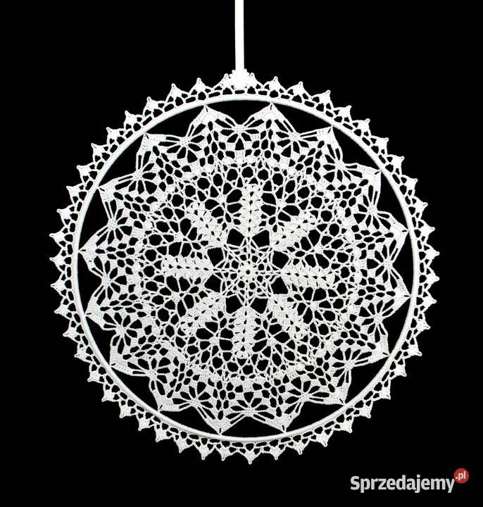 Zawieszka ozdoba na okno szydełkowa 34 Z197 Kluczbork