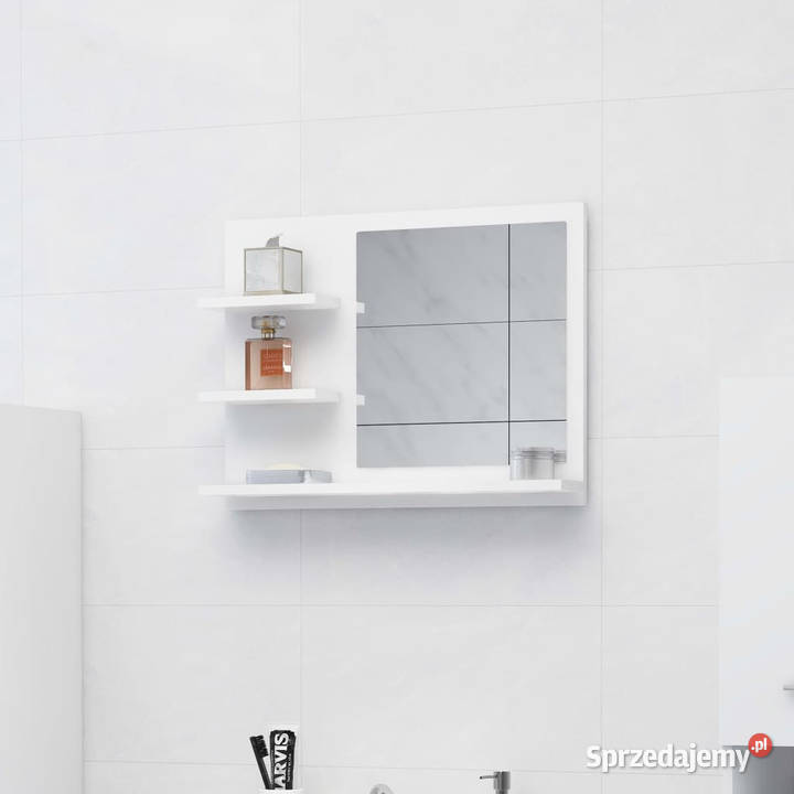 Lustro łazienkowe białe 60x105x45 materiał mazowieckie Warszawa