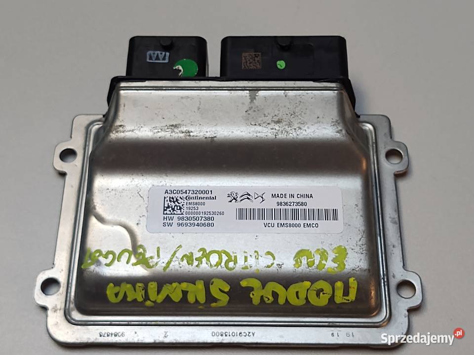 Moduł sterownik silnika ECU PeugeotCitroen Wschowa