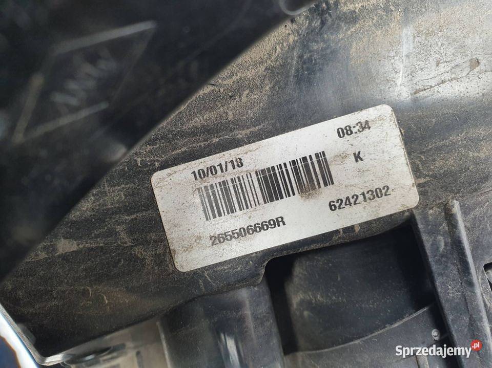 LAMPA PRAWA TYŁ DACIA SANDERO 265506669R osobowe Lipno