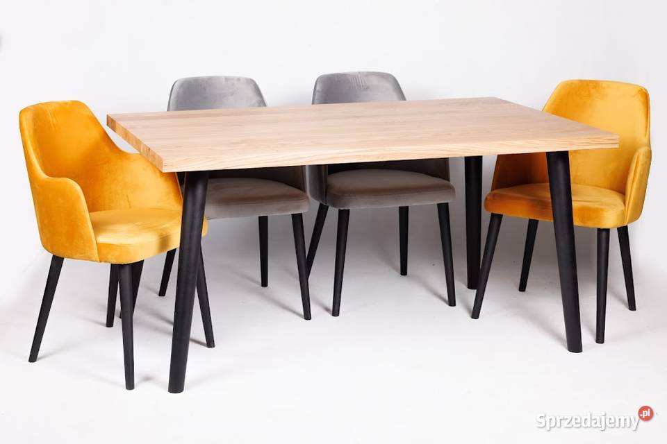Stół Dębowy BARI 6 krzeseł KUBEŁEK Białystok