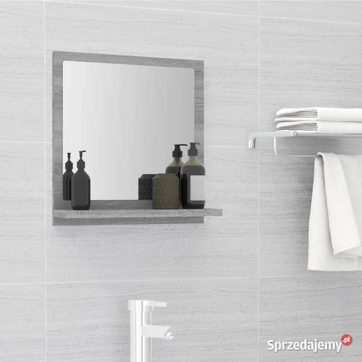 Lustro łazienkowe szary dąb sonoma 40x105x37 mazowieckie Warszawa