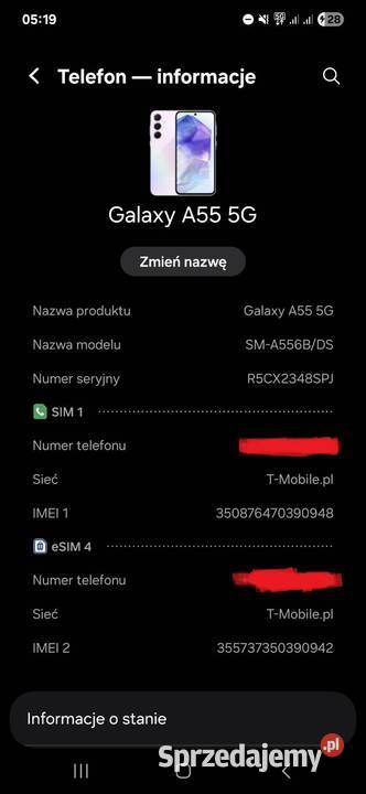 Samsung Galaxy A55 5g Warszawa