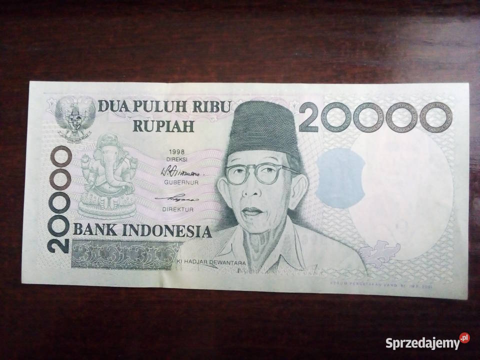 Banknot 20000 rupii Indonezja mazowieckie Płońsk