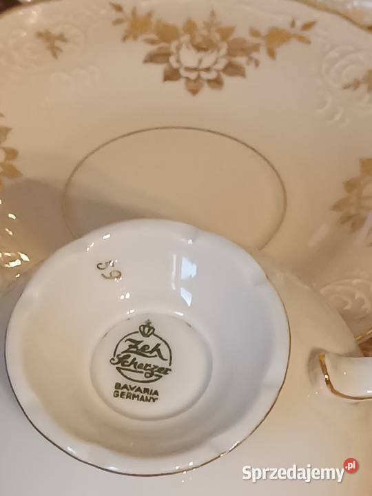 Porcelanowe sygnowane filiżanki Gorlice
