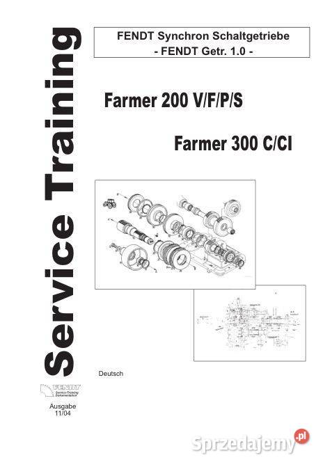 Fendt Famer 307 308 309 C CI instrukcja naprawy świętokrzyskie Kielce