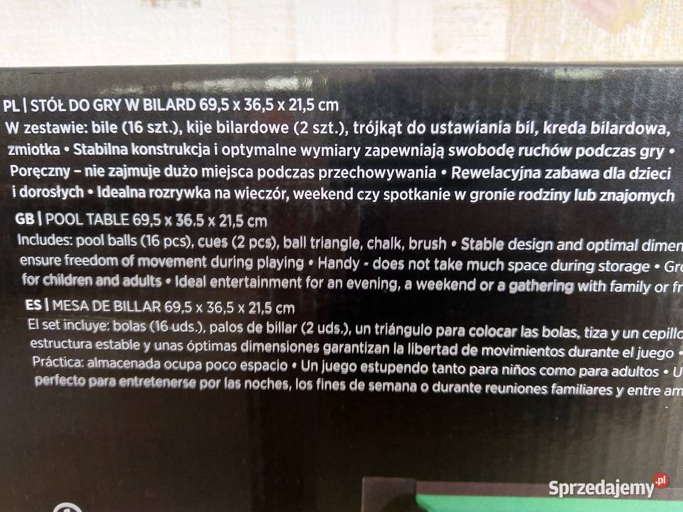 NAJTANIEJ Stół Do Gry w Bilard Stół Bilardowy Zabrze