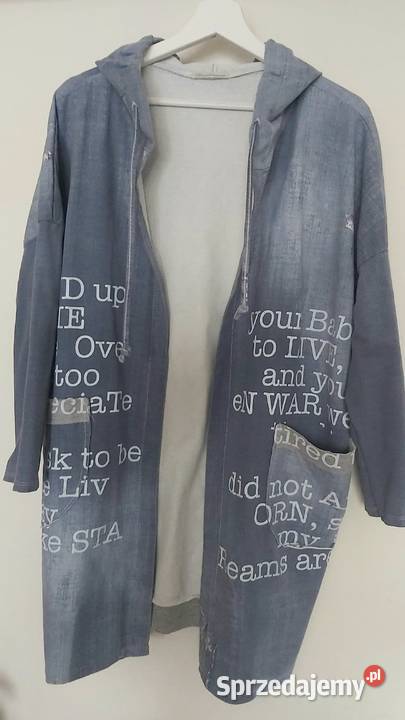 Kardigan bluza z kapturem rozmiar L Lublin