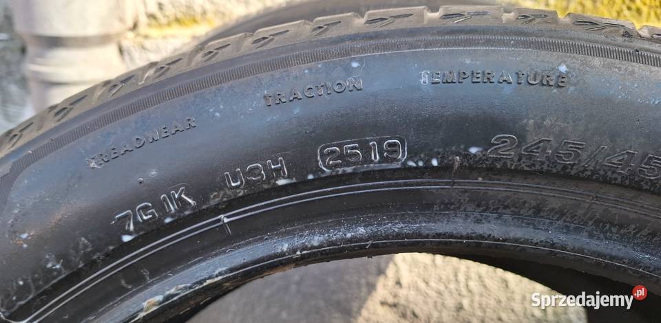 2 Opony letnie 245x45x 18 Bridgestone Bydgoszcz