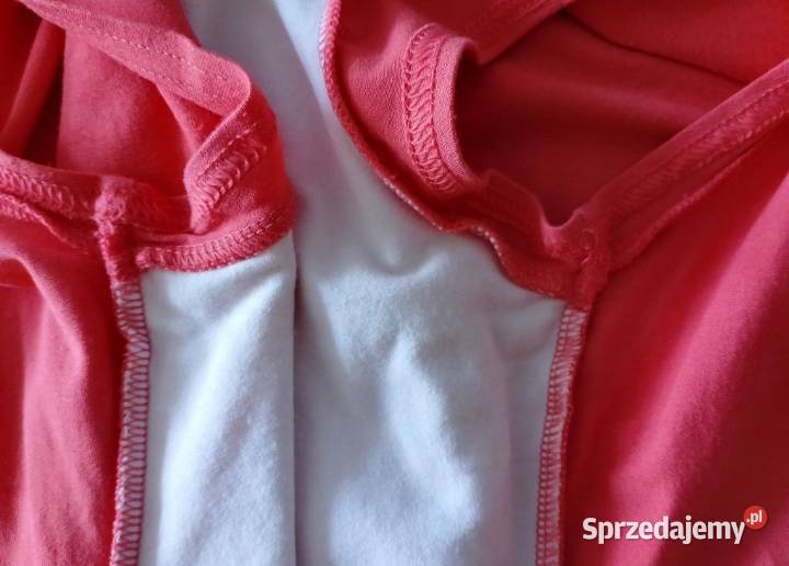 BLUZKA dekolt V rękawki motylek warstwowa Rozmiar 46 Poznań