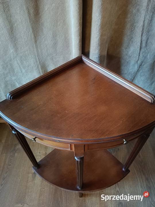 Stolik narożny drewniany ozdobny Narożniki Lipno