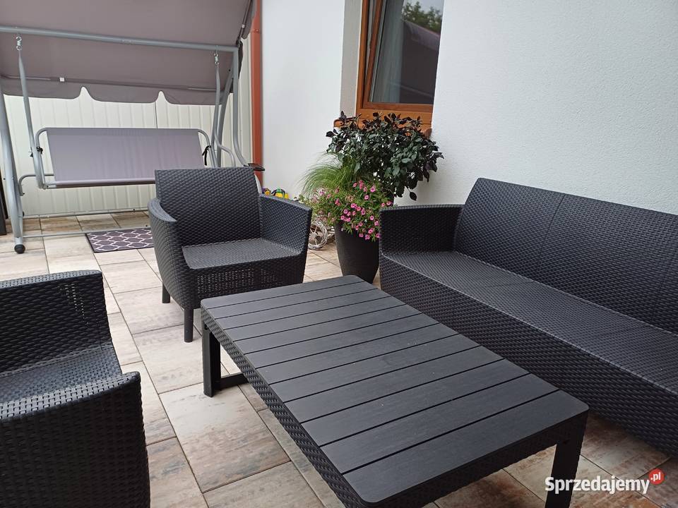 Komplet ogrodowy z podnoszonym stołem dolnośląskie sprzedam