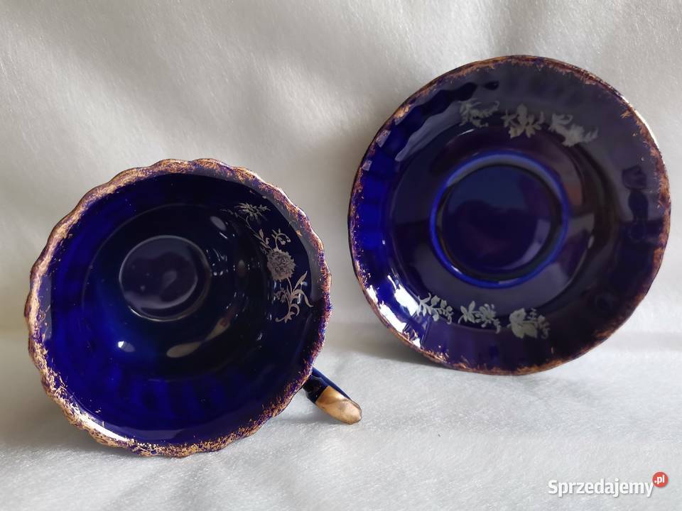 Stara filiżanka porcelana kobaltowa Chodzież śląskie Katowice