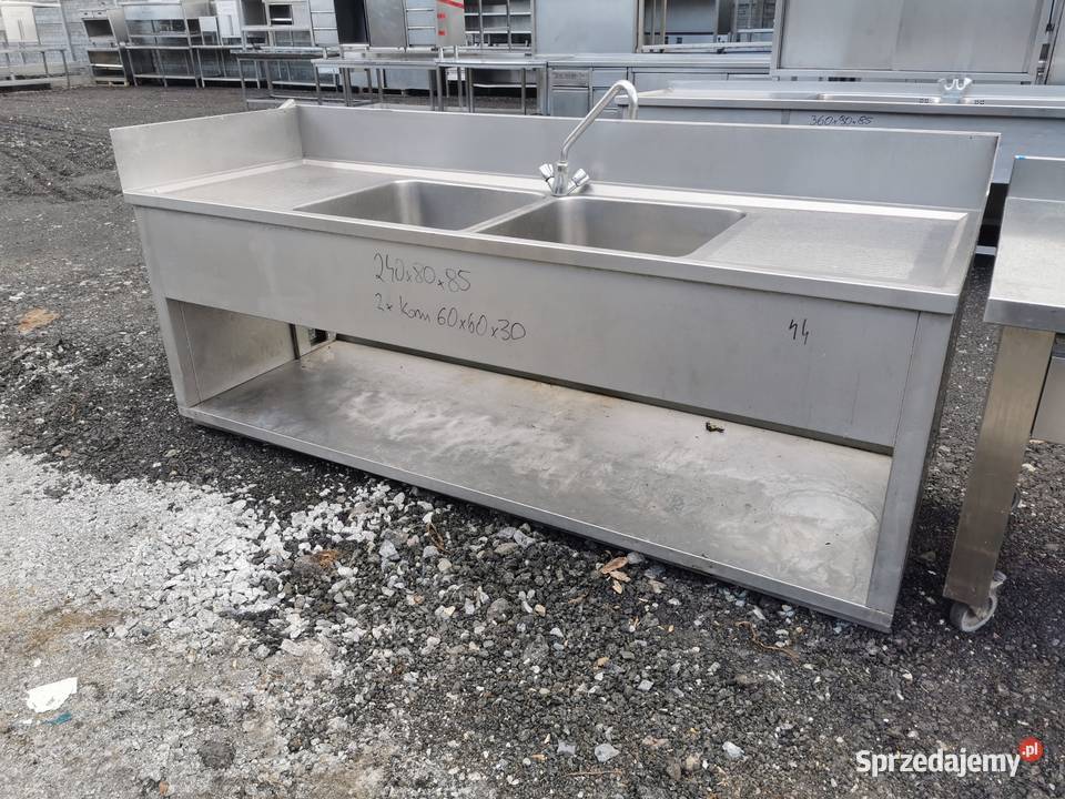 Zlew 2 komorowy 240x80x85 kom 60x60x30 44 Krotoszyn