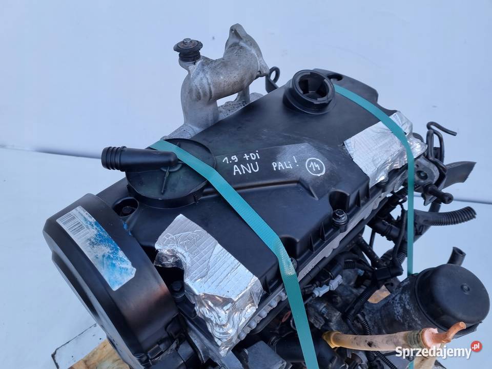 SILNIK VW Sharan 19 TDI 90 0010r pali ANU Rudka