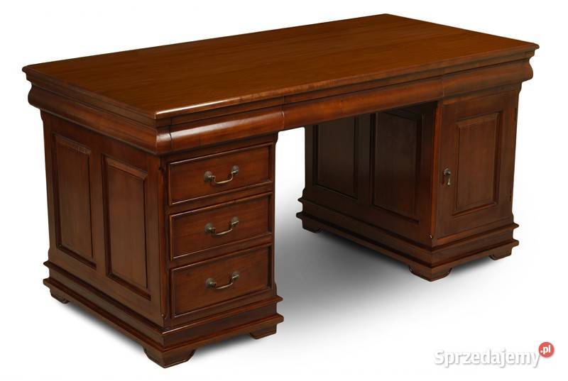 Nowe Biurko w stylu angielskim dwustronne 150 Biurka Dom i Ogród Września