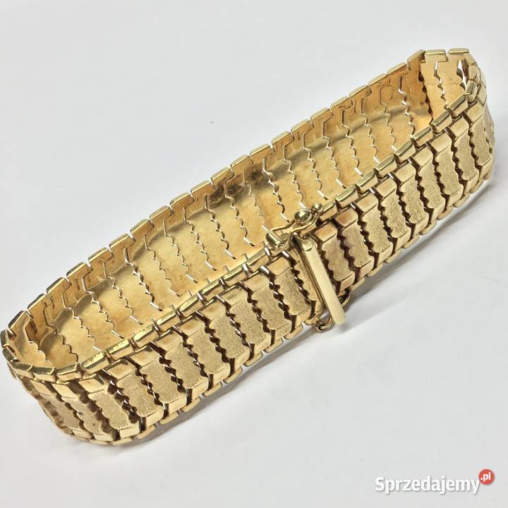 Złota BRANSOLETKA damska 750 18K cudowna Bransoletki mazowieckie