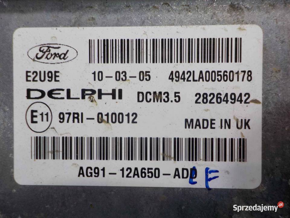 FORD MONDEO MK4 LIFT 20 TDCI 10r sterownik Suków