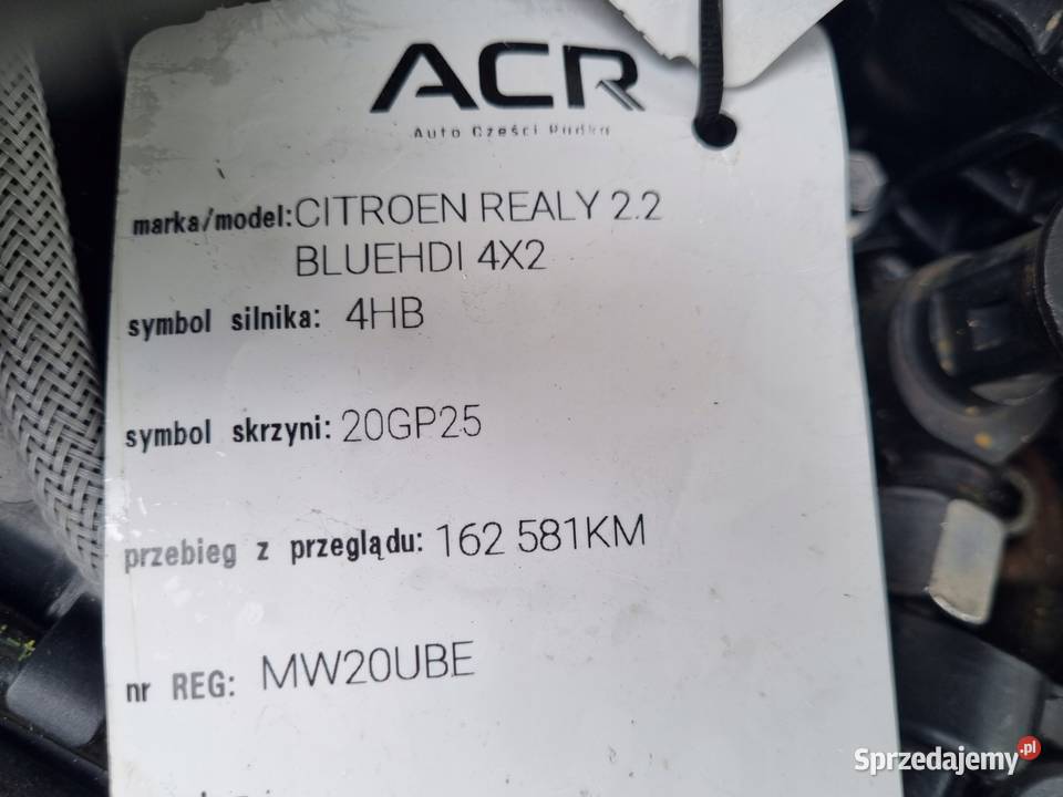 SILNIK KOMPLET Citroen Jumper II 22 BLUEHDI HDI osobowe sprzedam