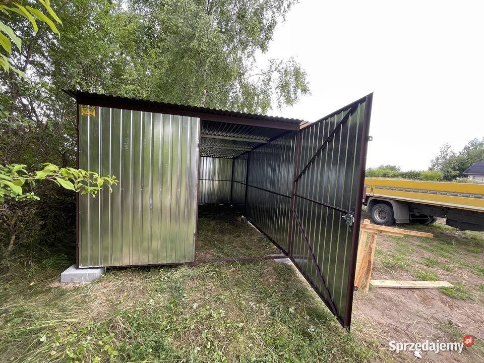 Blaszak Garaż Blaszany MODEL 2025 Wiata Garaże mazowieckie Tarczyn