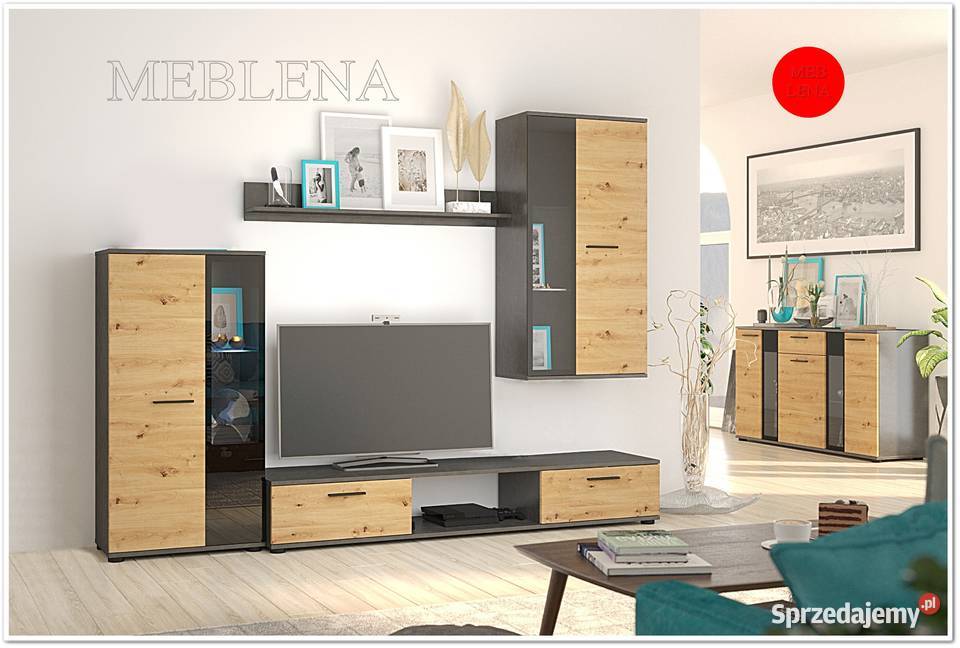 meblościanka SL dąb sonoma 240cm Ruda Śląska