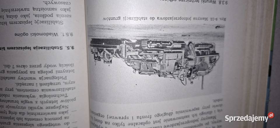 Unikatowy podręcznik PRL stabilizacja gruntów Łęczyca