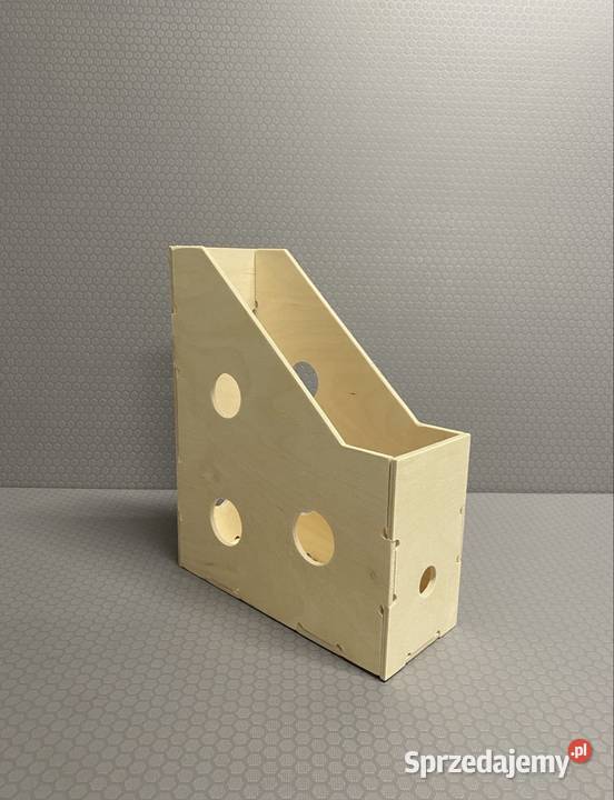 Drewniany organizer segregator na dokumenty