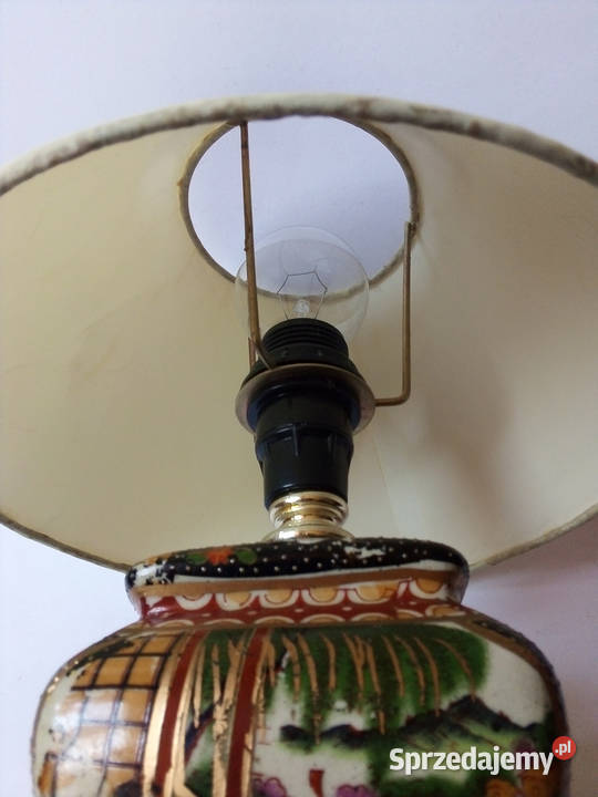 chińska porcelanowa lampa stołowa vintage Częstochowa