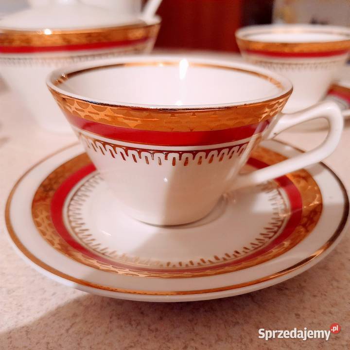 Porcelana PRL Serwis do kawy z Chodzieży Warszawa