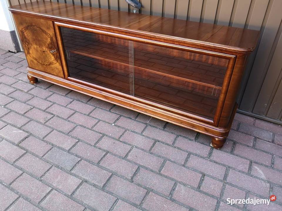 Komoda ARTDECO RTV Niska Orzech 156 Zgrabna Swarzędz