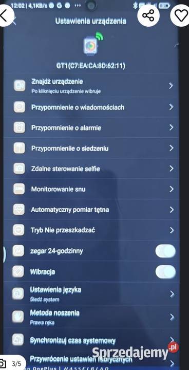 Smart Watch GT1 Zegarki i Biżuteria mazowieckie Stare Iganie