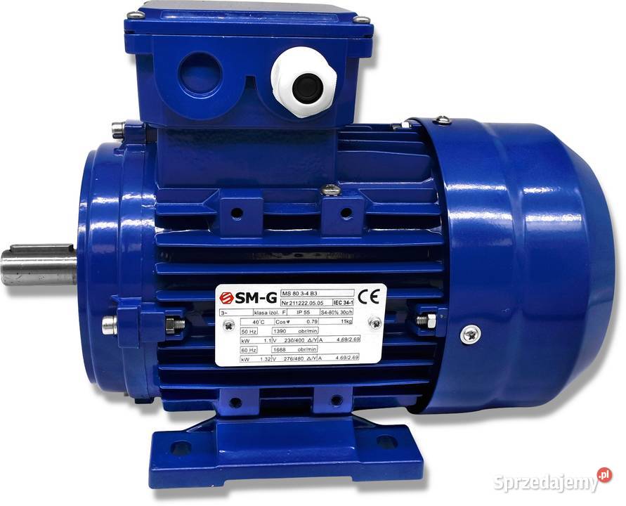 Silnik Elektryczny 11kW 230400V 1390obr WAŁEK 19 Pozostałe Solec Kujawski
