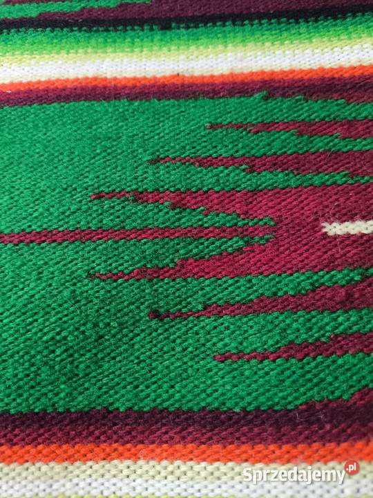 Kilim wełna ludowy folka narzuta prl Starachowice