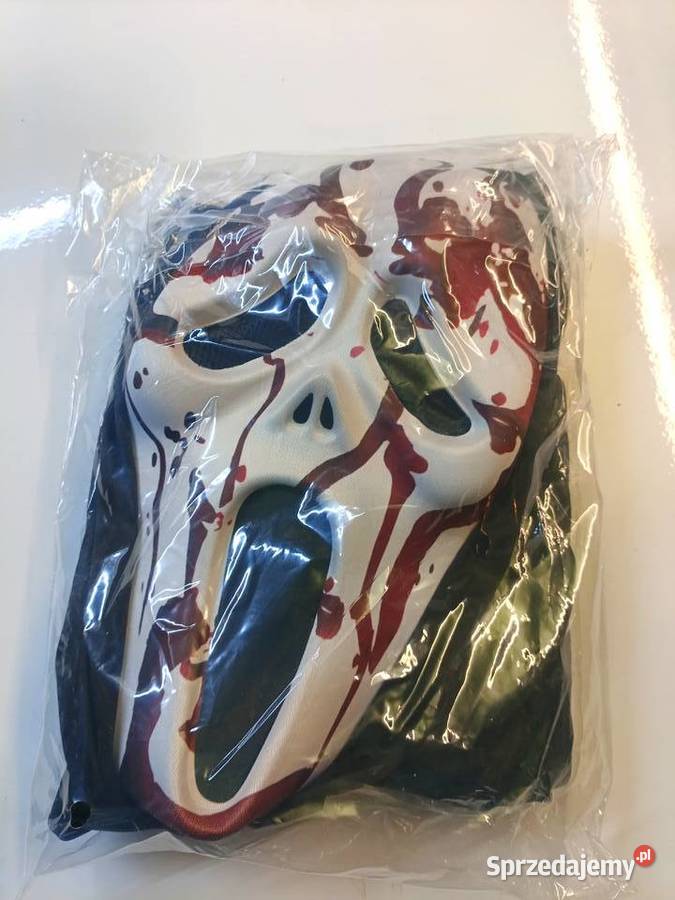 Kostium halloween scream dzieci z maską małopolskie Andrychów