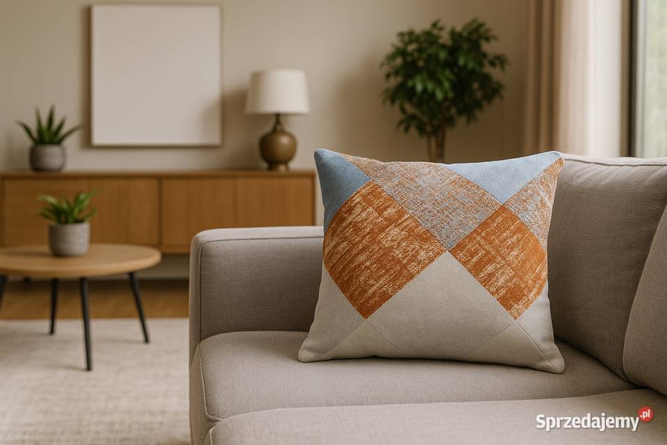 Poduszkę Dekoracyjną Patchwork Żakardowa Stylowa 15cm Kazimierz Biskupi