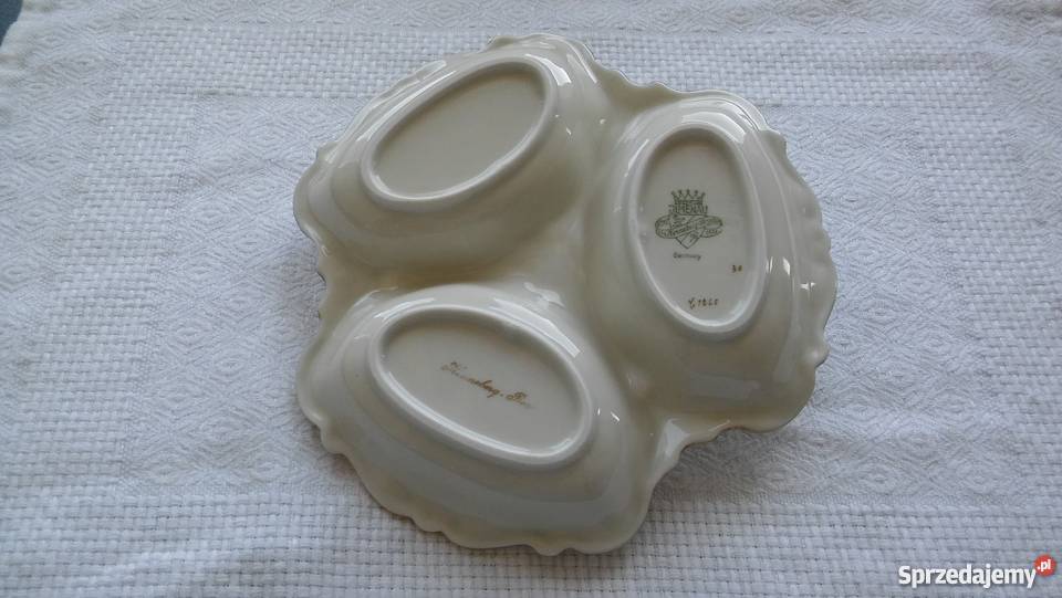 porcelanowa patera kabaret zdobiona w róże cudo sprzedam