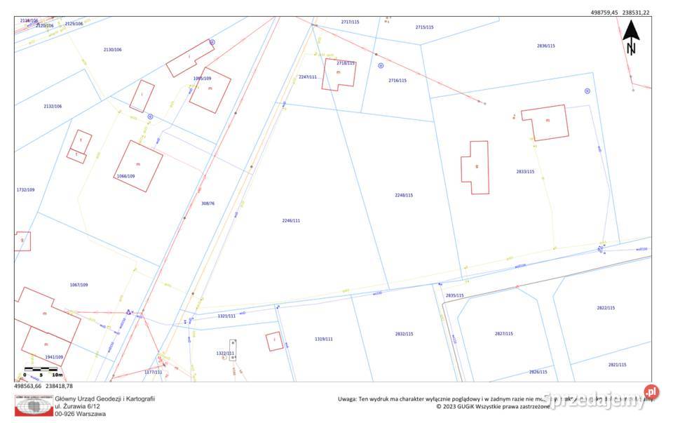 Działka budowlana 3880m2 w drugiej linii