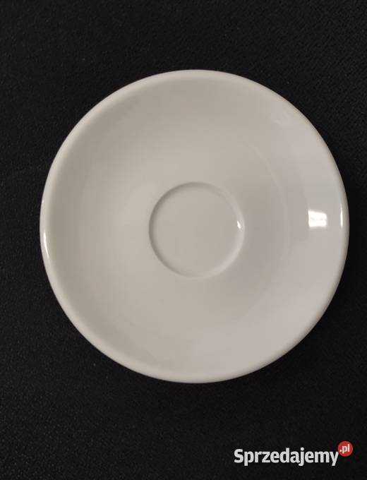 Talerzykspodek mały 13 biała porcelana dolnośląskie Wrocław