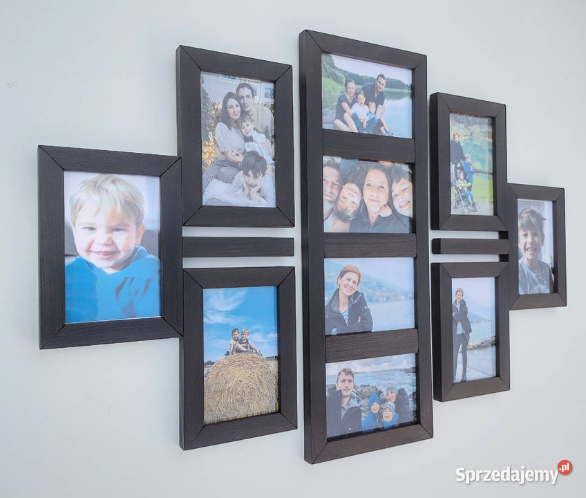 Drewniana Multirama Ramka na 10 zdjęć 10x15 Sosnowiec sprzedam