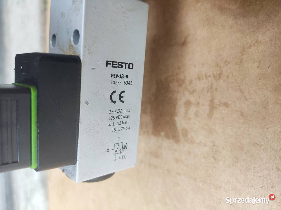 Stacja przygotowania powietrza FESTO MIDI Zawory