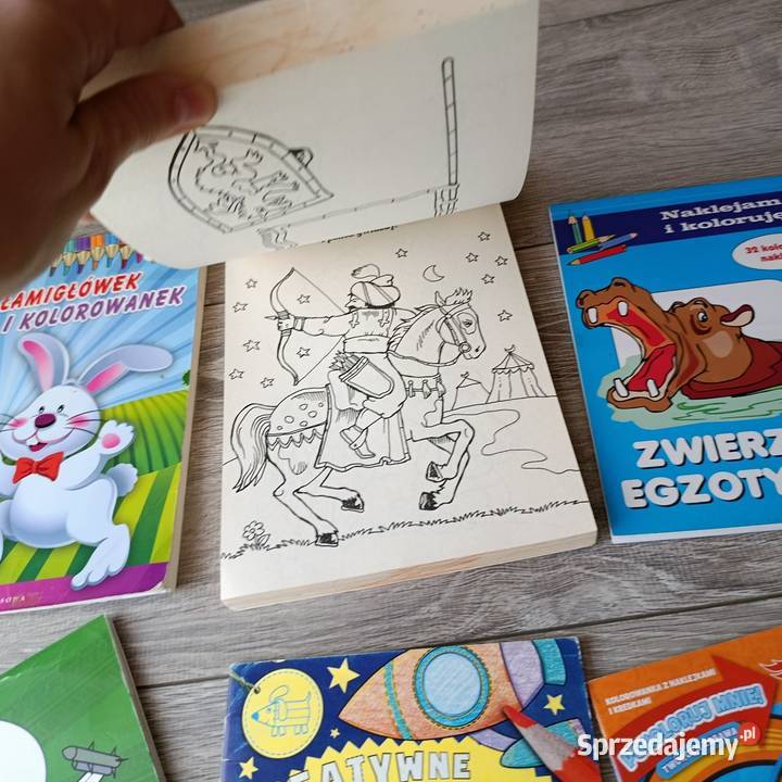zestaw kolorowanek łamigłówek Pozostałe wielkopolskie Poznań