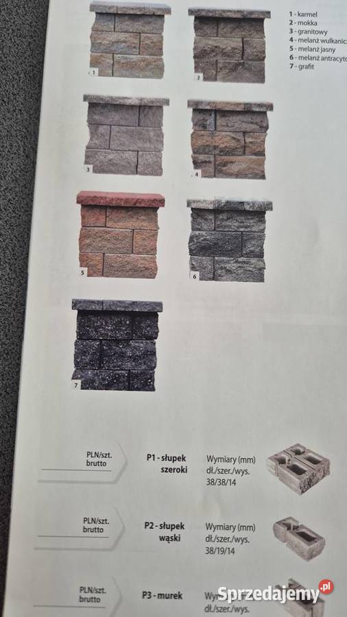 Pustak ogrodzeniowy łupany Hryniewicze sprzedam