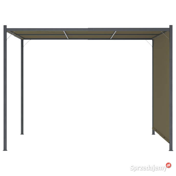 Pergola ogrodowa ze zwijanym dachem 3x3 m taupe Warszawa