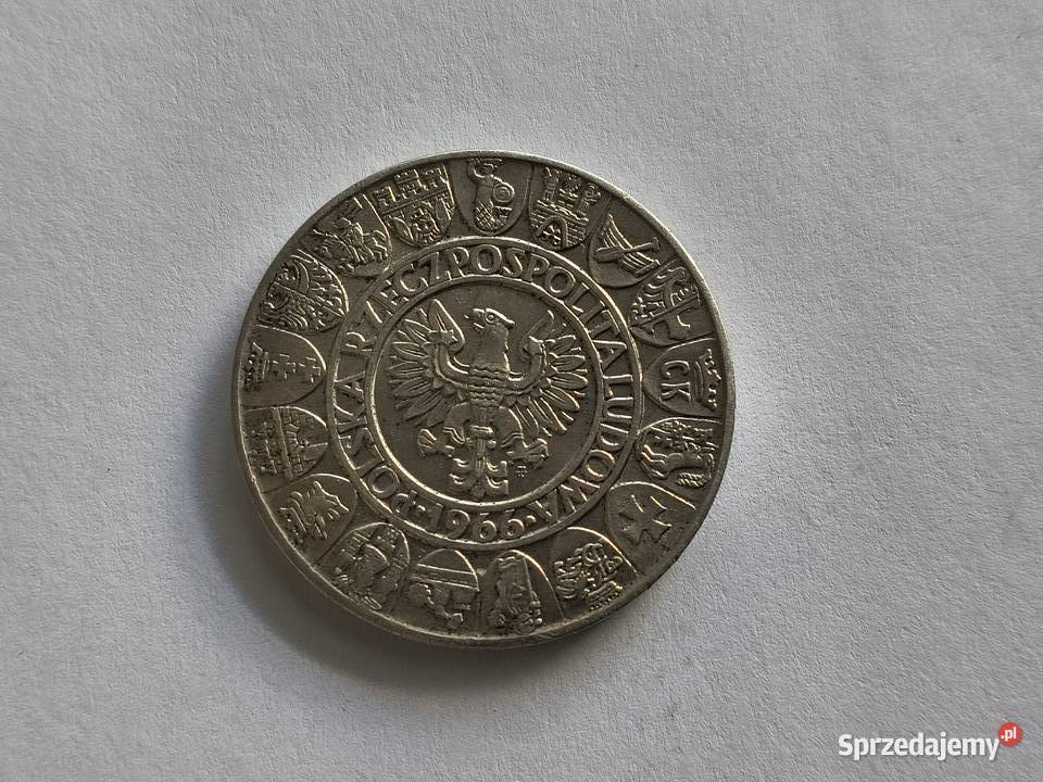 100 1966 Mieszko i Dąbrówka srebro Ag 900 Szczecin