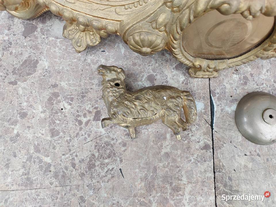 240 Stary francuski zegar kominkowy figuralny do pomorskie Tczew