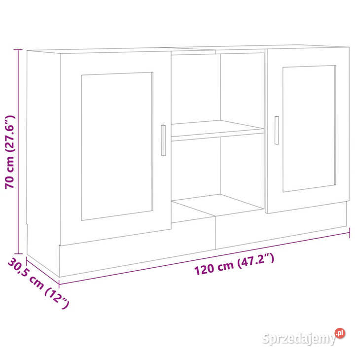 Szafka czarna 120x305x70 materiał drewnopochodny Warszawa